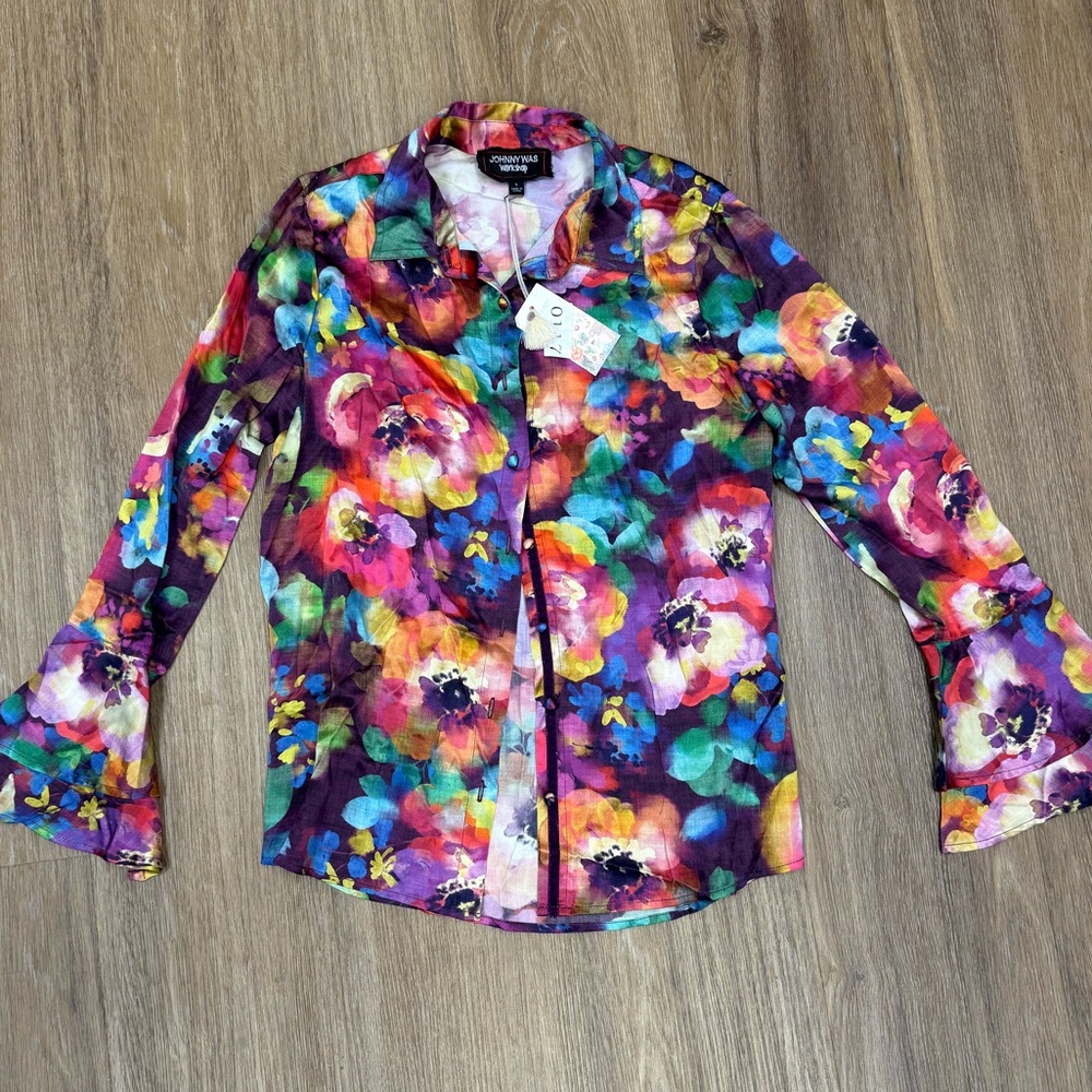 NWT Johnny Was Flounce Top - $295 - Picture 2 of 12